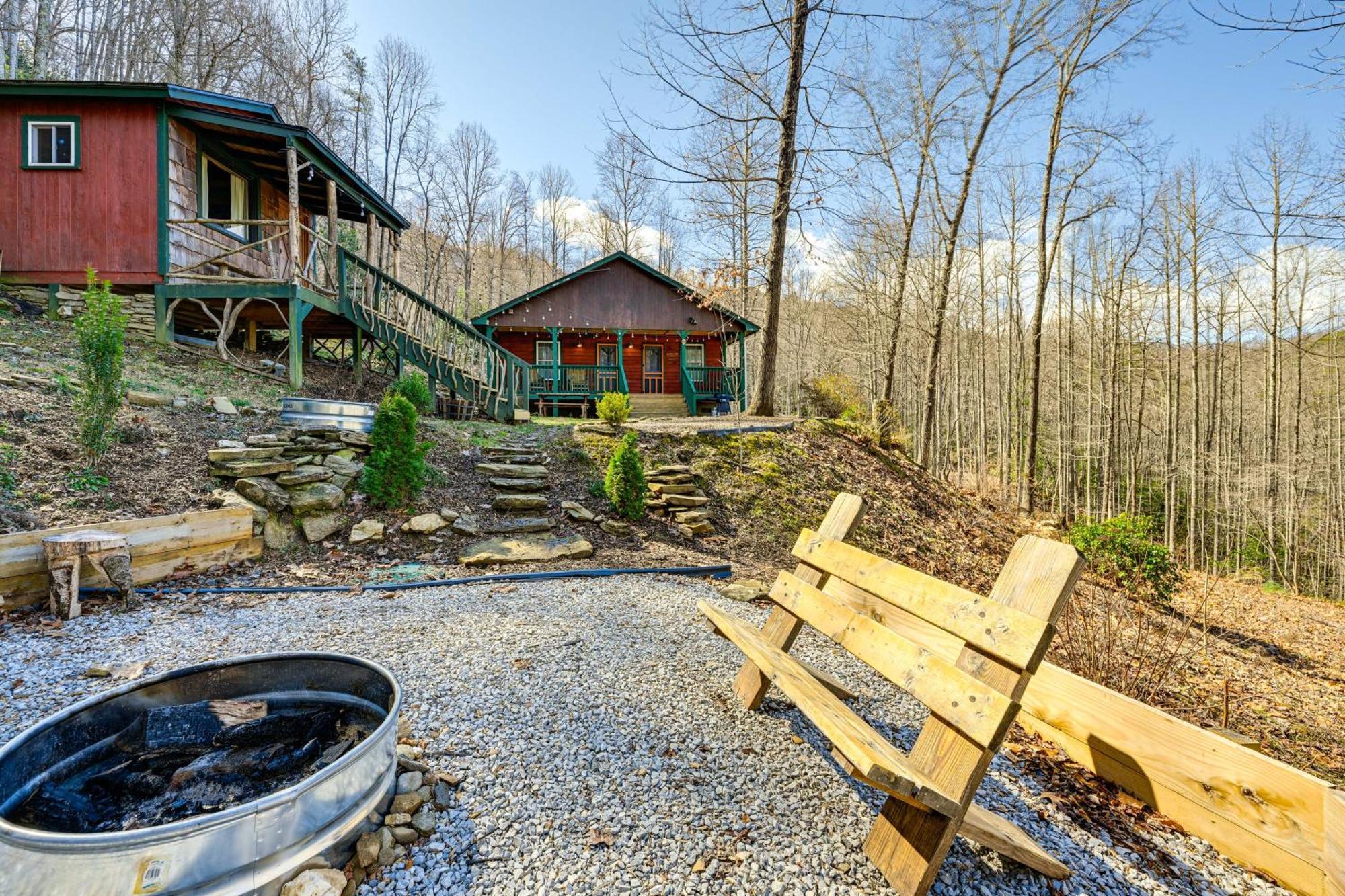 Smoky Mountain Cabin With Camping Area And Fire Pit! Whittier Esterno foto